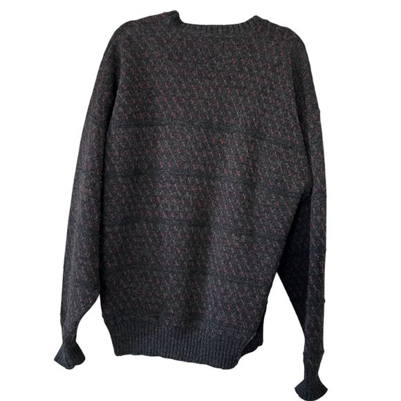 Vintage Lord Jeff The Moors 100% Scottish Wool Crewneck Sweater size XL - Picture 3 of 14